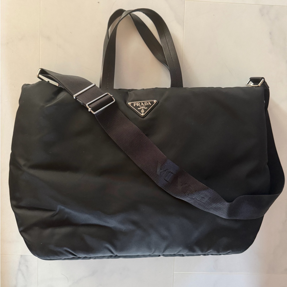Prada Black Nylon Puffer Tote - Picture 2 of 10